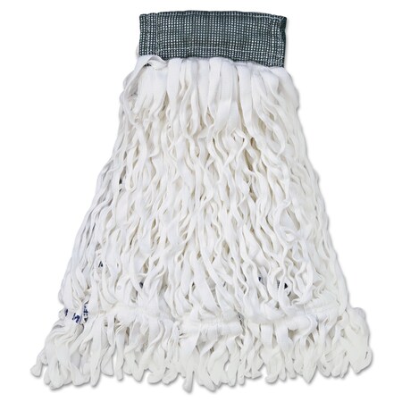 Rubbermaid Commercial 5 in Looped-End Wet Mop, White, Rayon, PK12, FGT30000WH00 FGT30000WH00